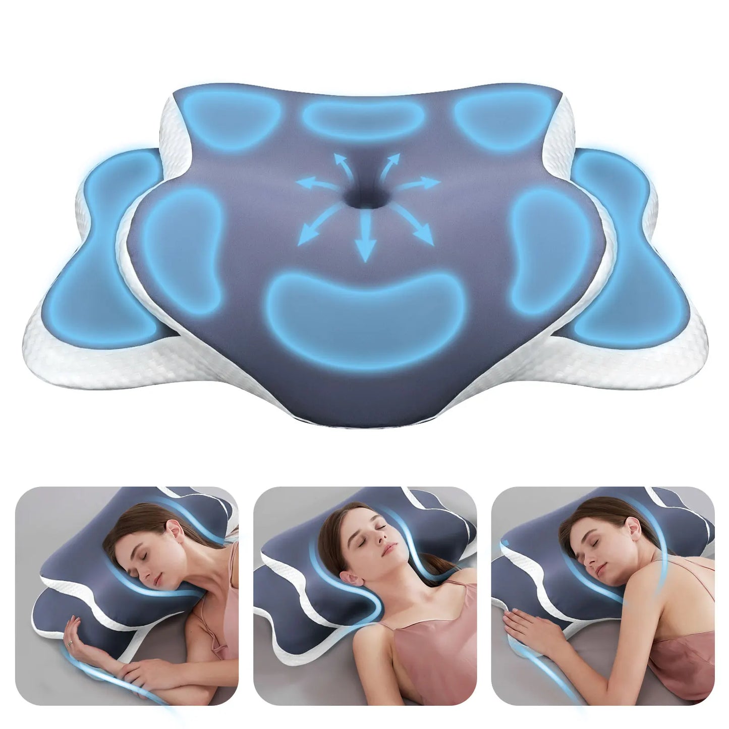 Zen Ergonomic Orthopedic Neck Support Memory Foam Pillow