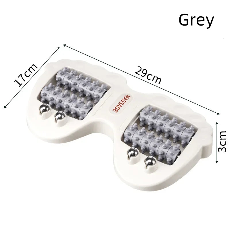 Dual Foot Massager magnetic Beads Roller Foot Acupoint Massage Anti-slip Relief Plantar Fasciitis Pain Plantar Stimulator