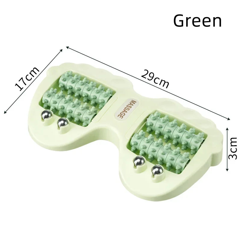 Dual Foot Massager magnetic Beads Roller Foot Acupoint Massage Anti-slip Relief Plantar Fasciitis Pain Plantar Stimulator